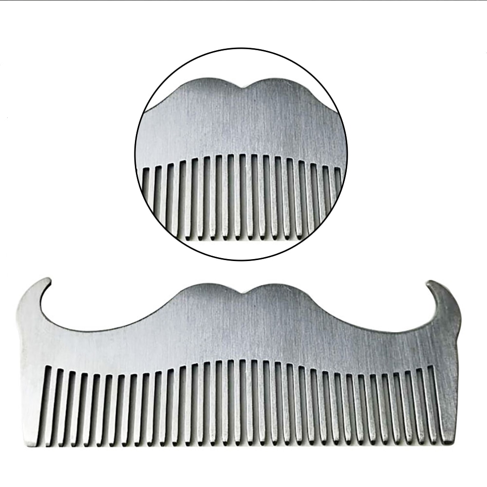 Mustache Comb Stainless Grooming Comb