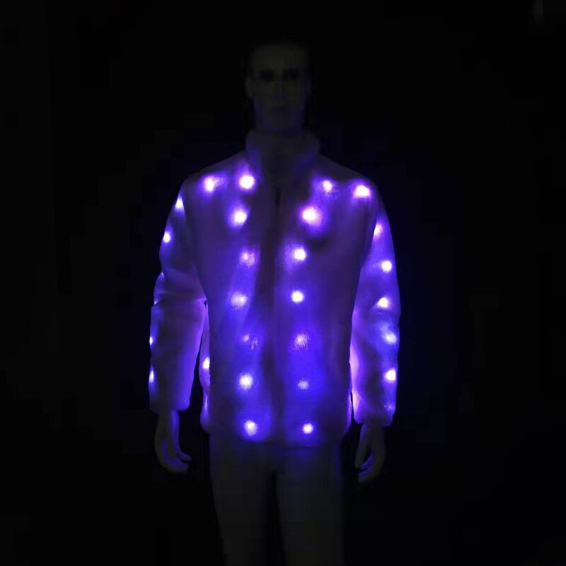 LED Jacket Faux Fur Jacket For Men