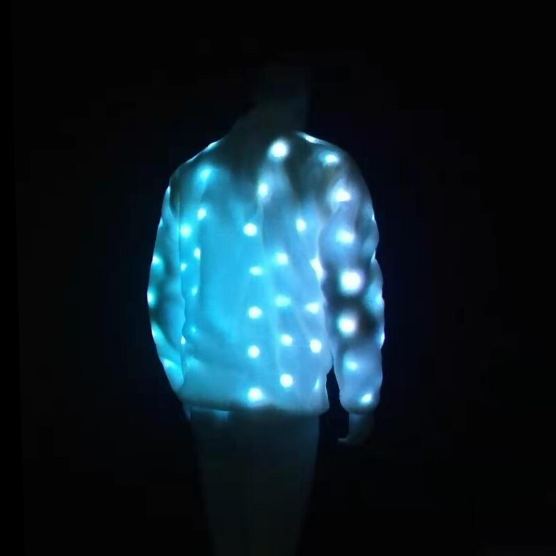 LED Jacket Faux Fur Jacket For Men