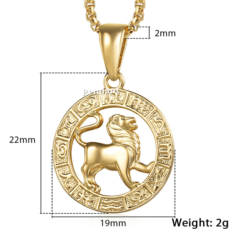Zodiac Sign Necklace Fashion Jewelry