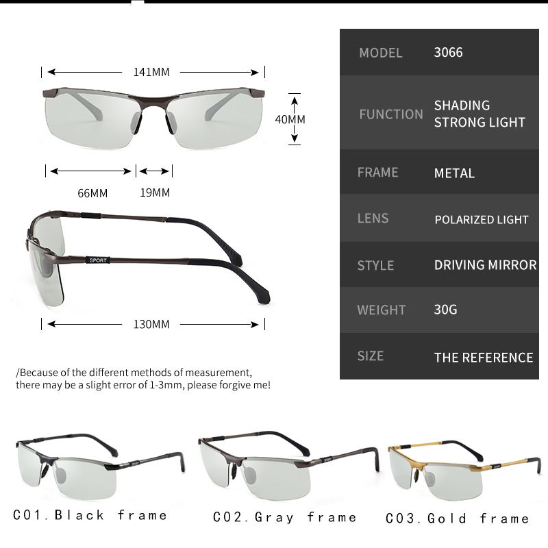 Photochromic Sunglasses Eyewear