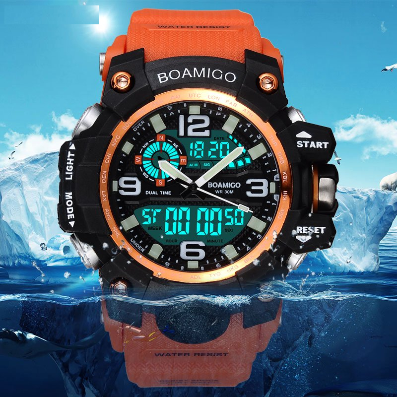 Wristwatch Rubber Digital Timepiece
