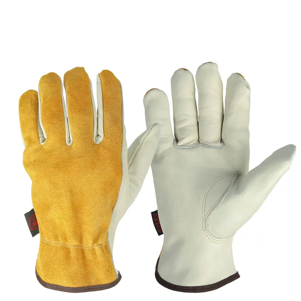 Leather Work Gloves Safety Wear
