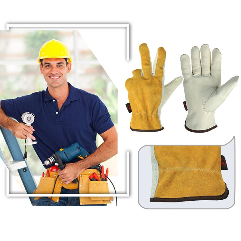 Leather Work Gloves Safety Wear