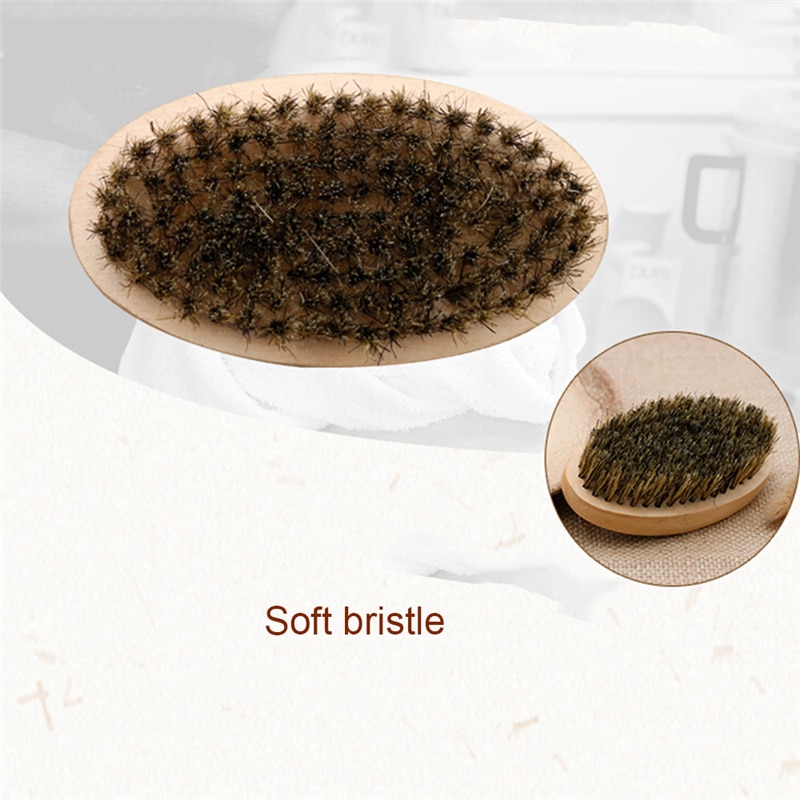 Boar Bristle Brush 3PC Set for Men