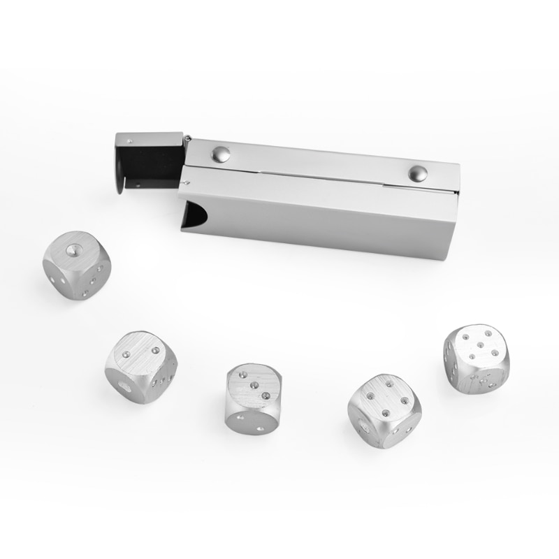 Dice Set Aluminum Whiskey Stones