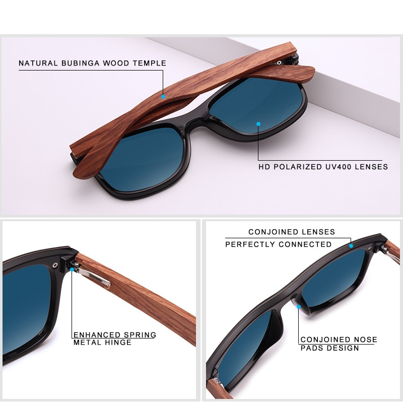 Sunglasses Men Polarized Wooden Fashion