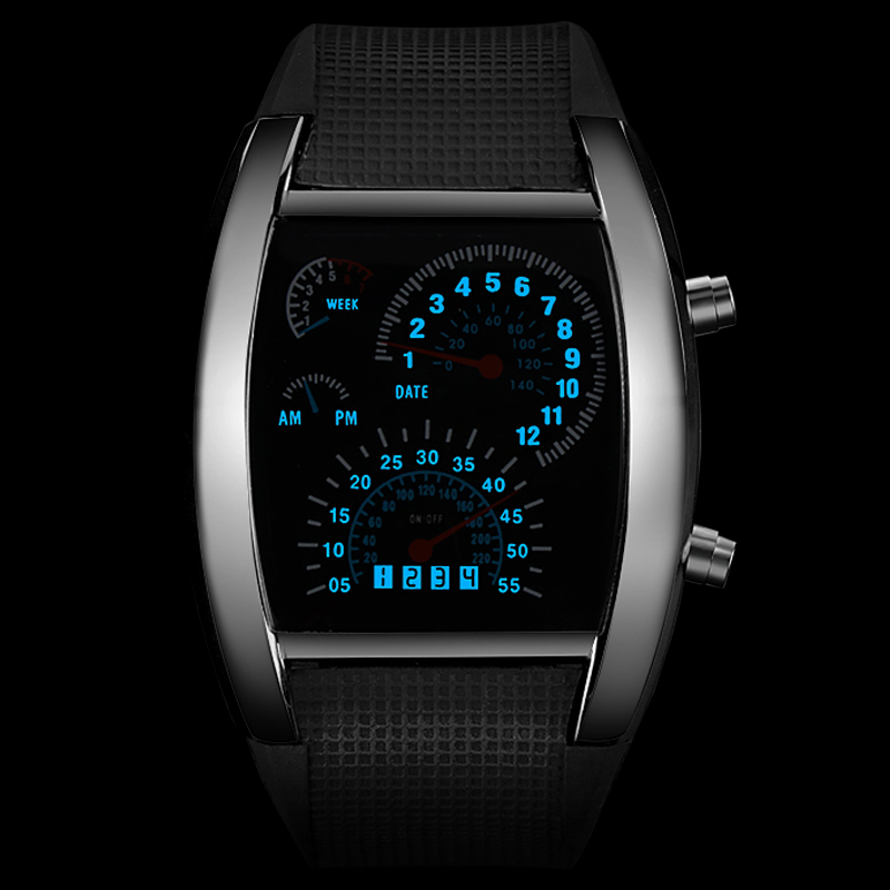 Digital Wrist Watch LED Band