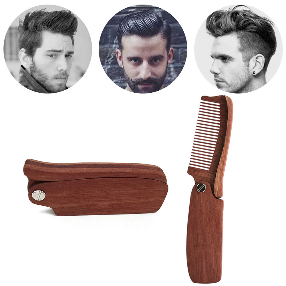 Beard Comb Wooden Hair Styling Brush