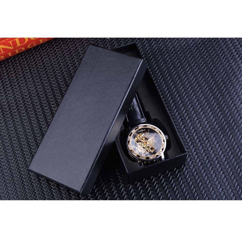 Skeleton Watch Rhinestone Timepiece