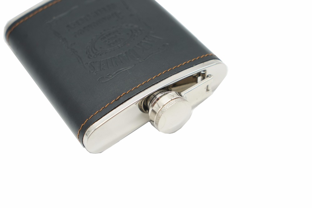 Stainless Steel Leather Hip Flask