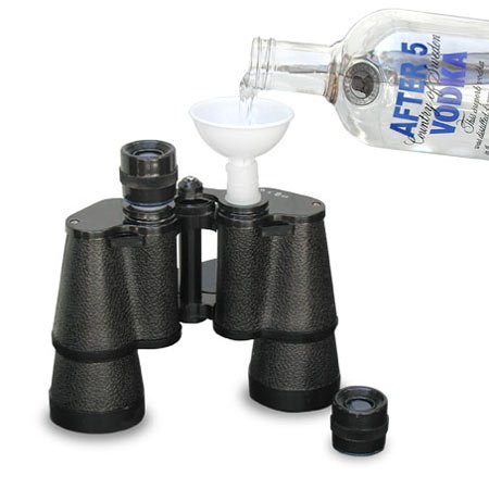 Double Sided Binocular Whiskey Flask