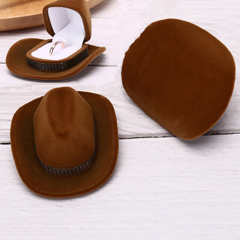 Cowboy Hat Ring Box Jewelry Holder