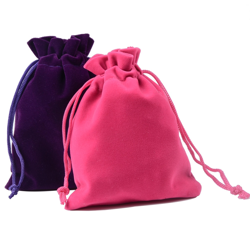 Jewelry Pouch Velvet Gift Drawstring Bag