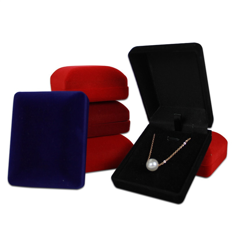 Necklace Case Velvet Jewelry Holder