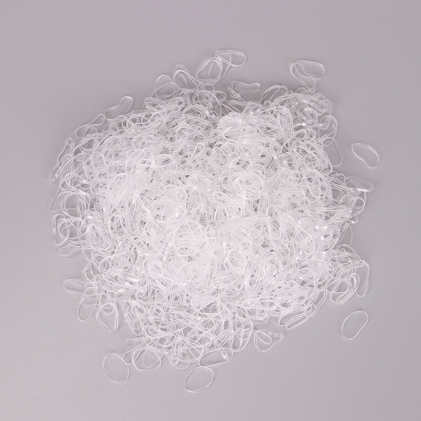 Clear Rubber Bands Set (1000pcs)