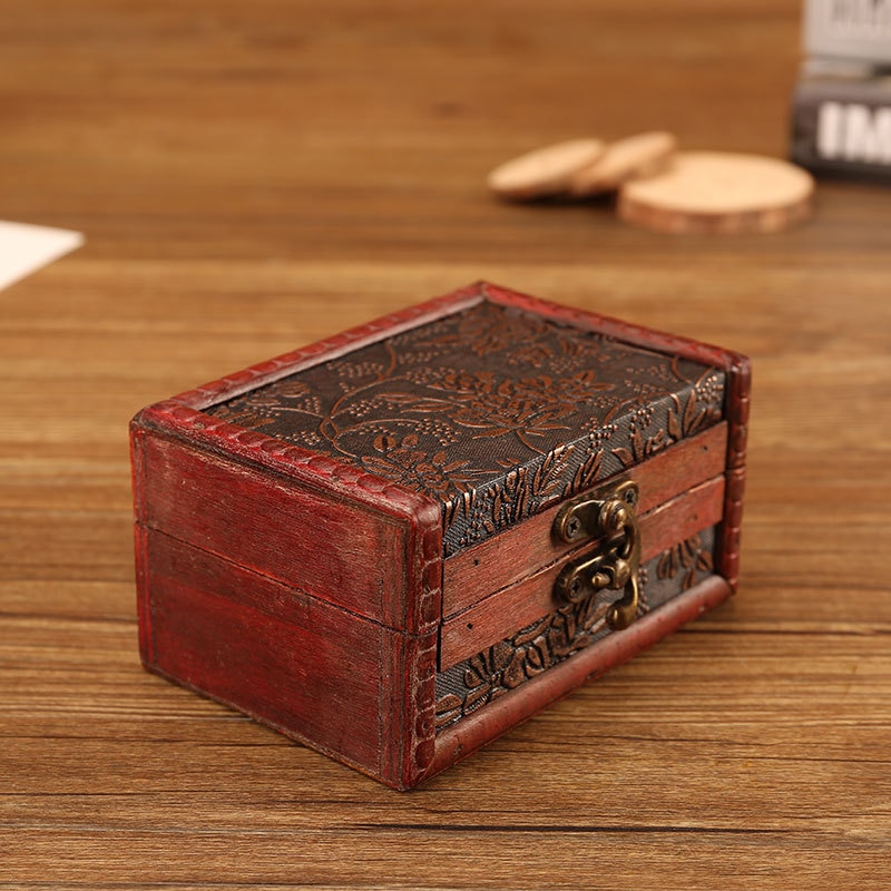 Small Wooden Boxes Retro Jewelry Box