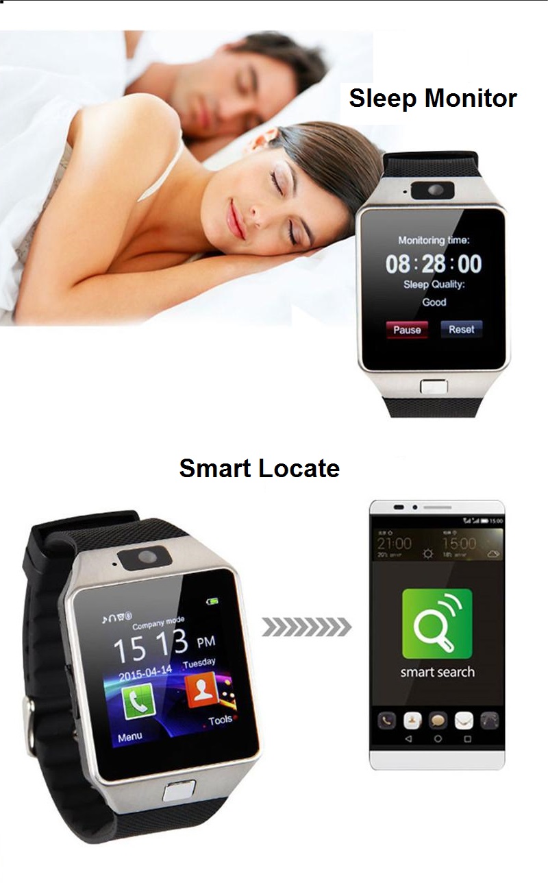 Bluetooth Smart Watch With Camera