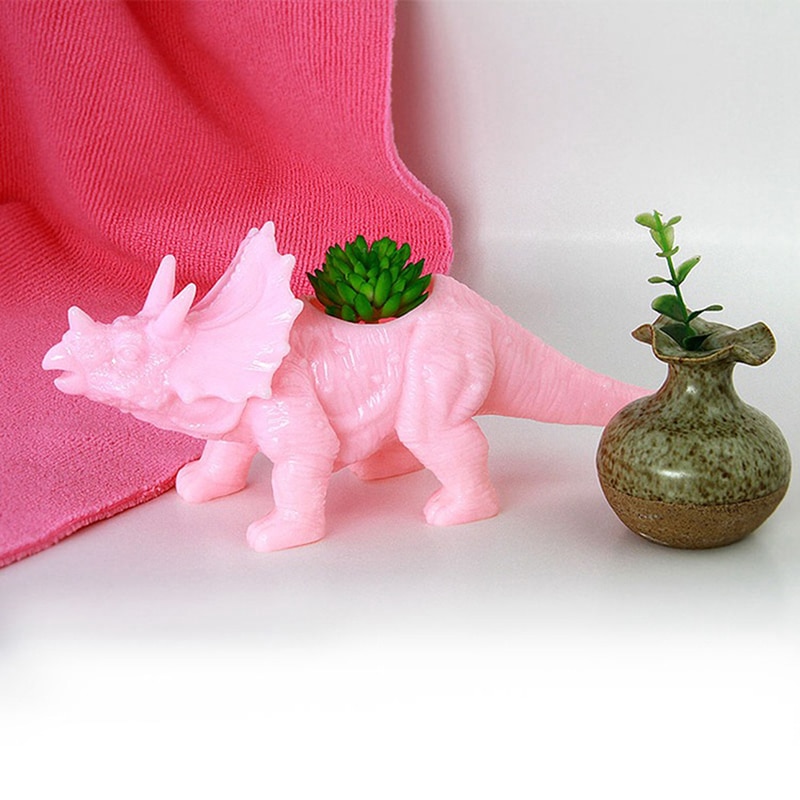 Dinosaur Plant Pot Garden Decor