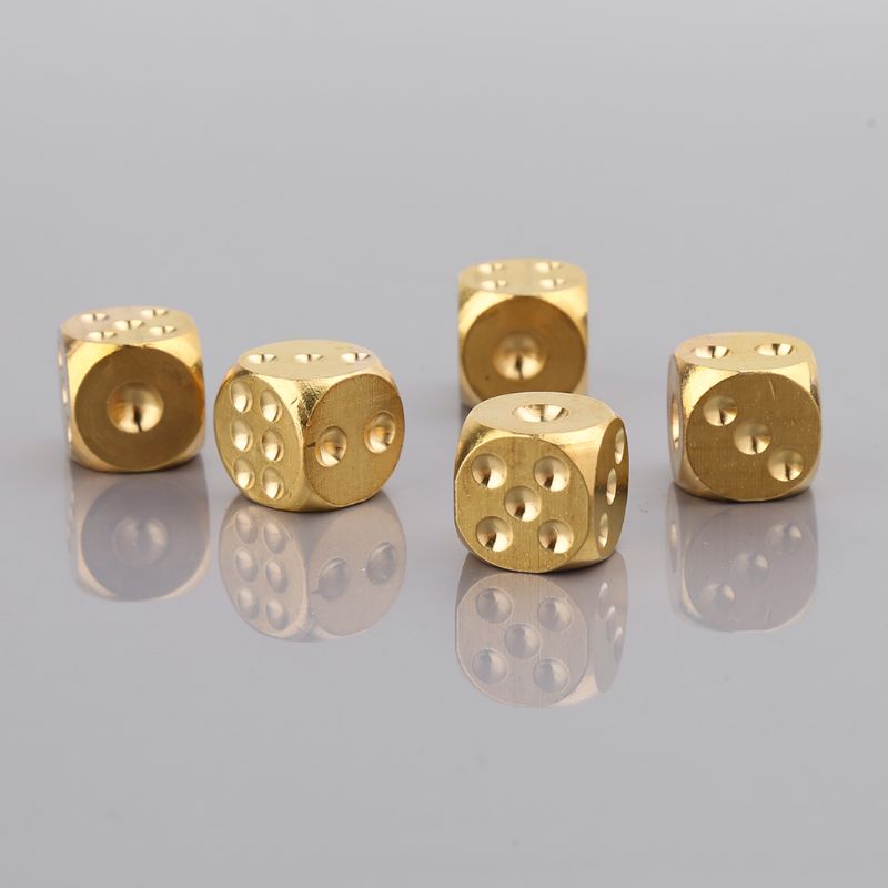 Solid Brass Steel Dice