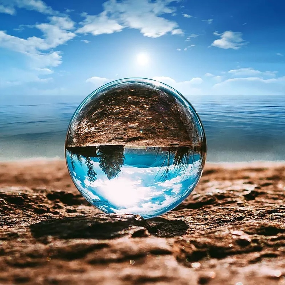 Transparent Crystal Ball For Photography