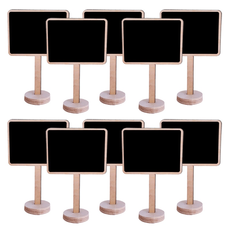 Mini Chalkboard Signs Wood Labels (10pcs)