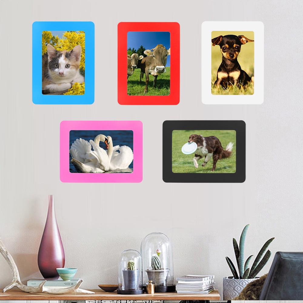 Magnetic Photo Frame Rubber Decor