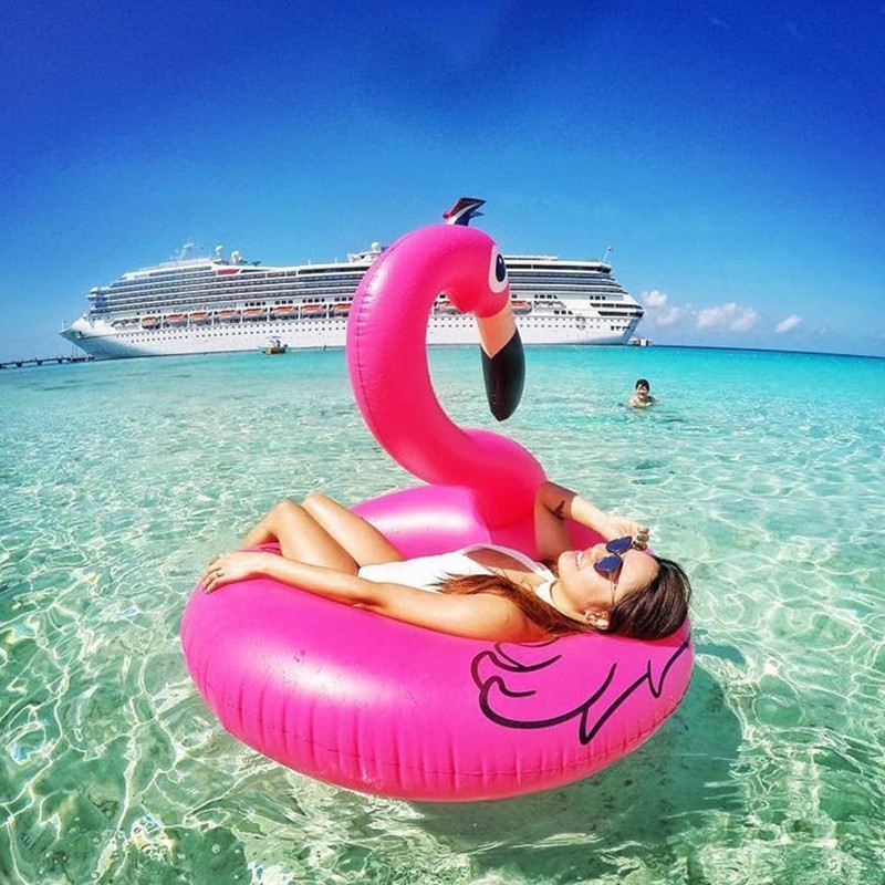 Giant Inflatable Flamingo Pool Floatie