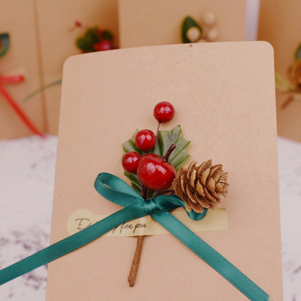 Christmas Picks Faux Holly Branches (5pcs)