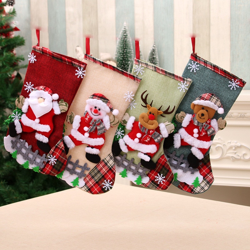 Christmas Sock Decoration Cute Xmas Stocking