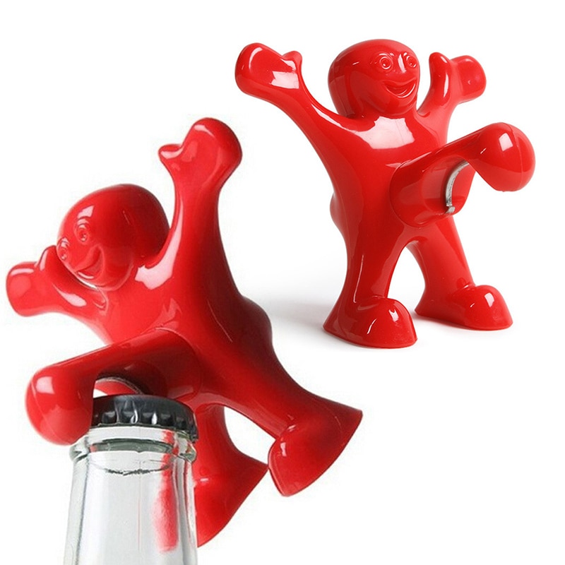 Funny Bottle Opener Red Man Design