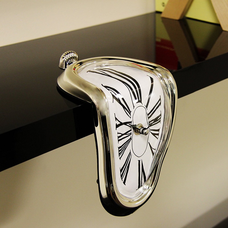 Melting Clock Dali-Inspired Distorted Clock