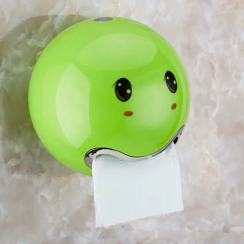 Funny Toilet Roll Holder with Stickers