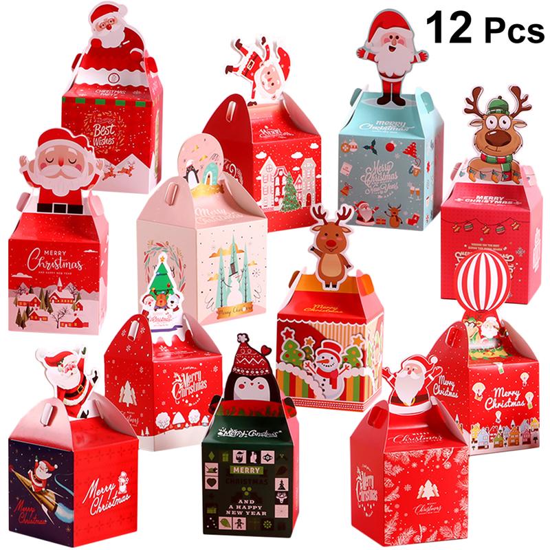 12 Pcs Christmas Sweet Boxes