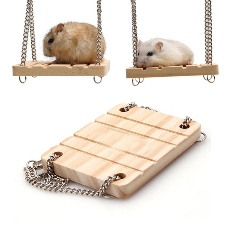 Hamster Swing Wooden Pet Hammock