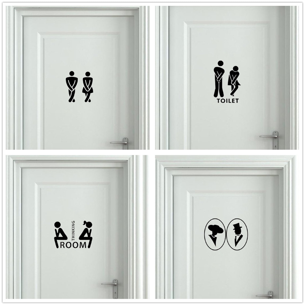 Toilet Sticker Minimalist Decal