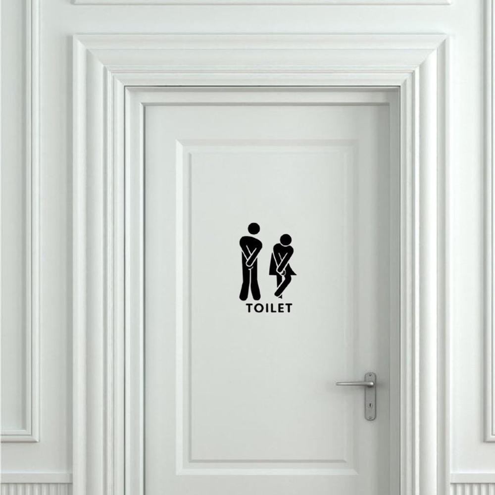 Toilet Sticker Minimalist Decal