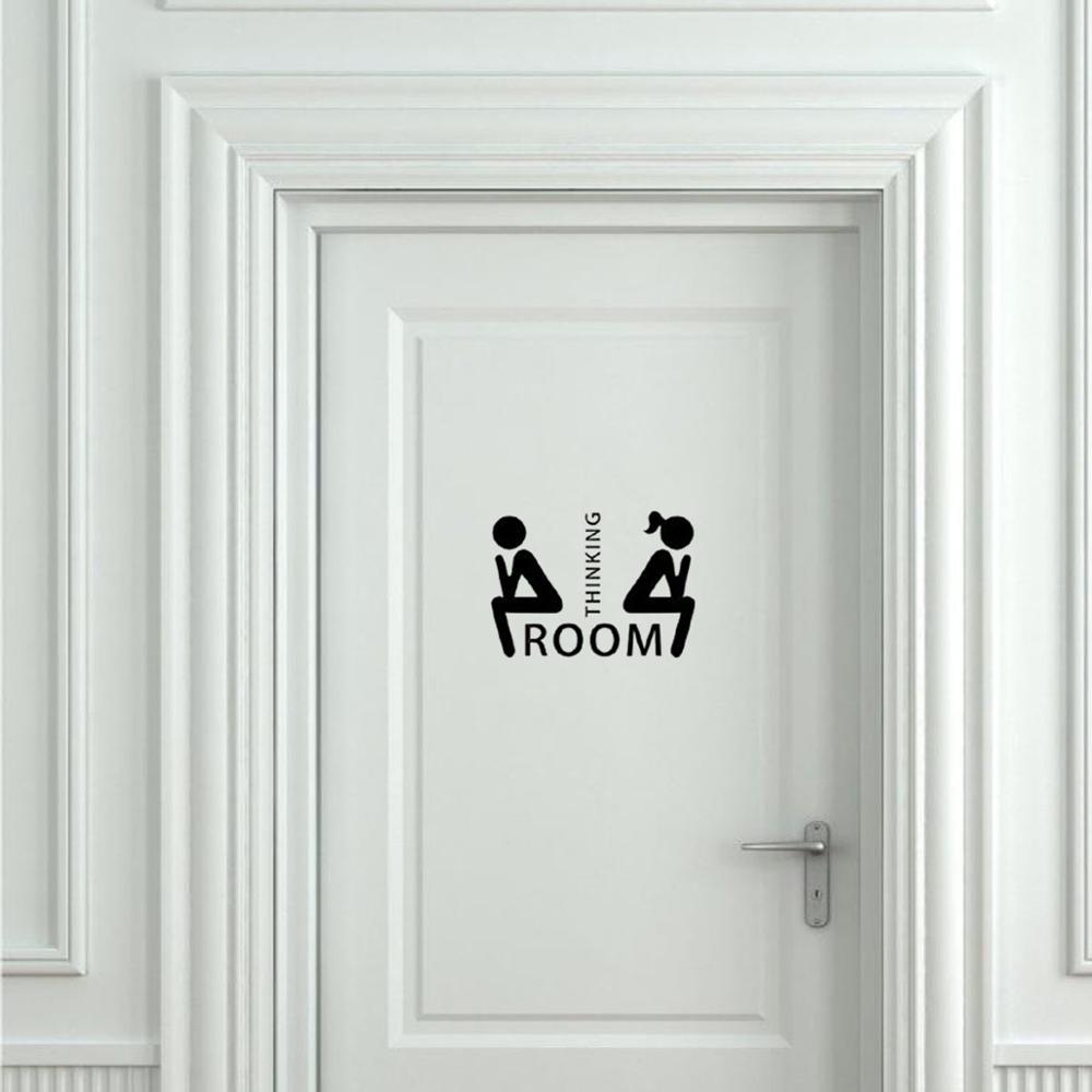 Toilet Sticker Minimalist Decal