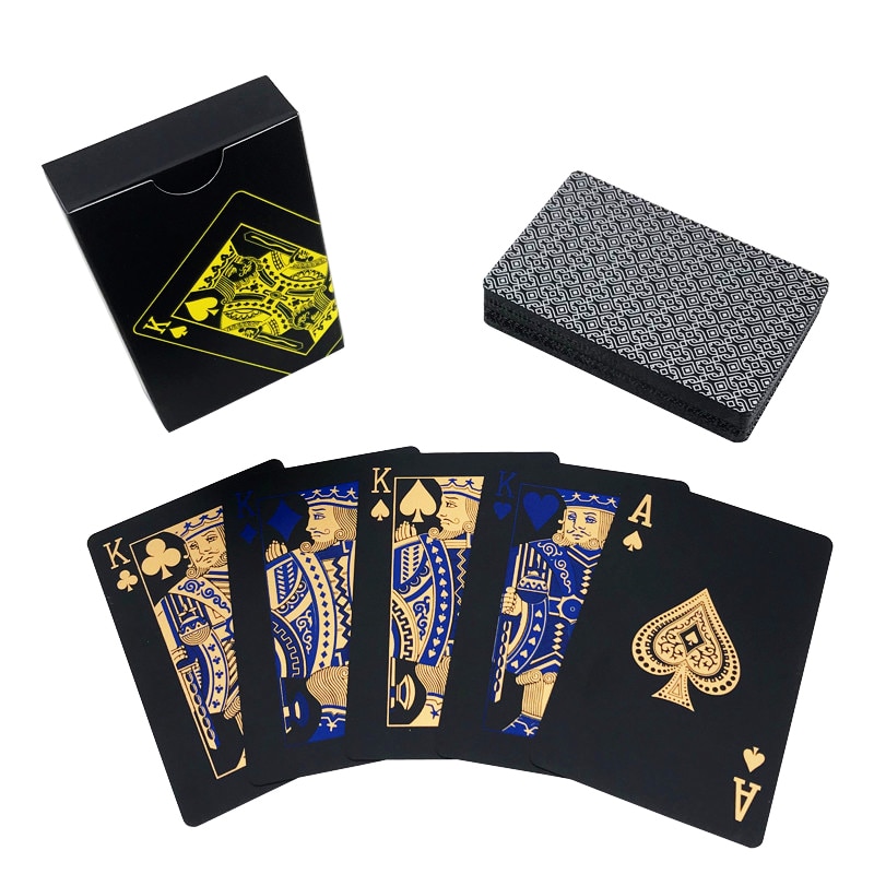 Waterproof Playing Cards Black Poker Cards