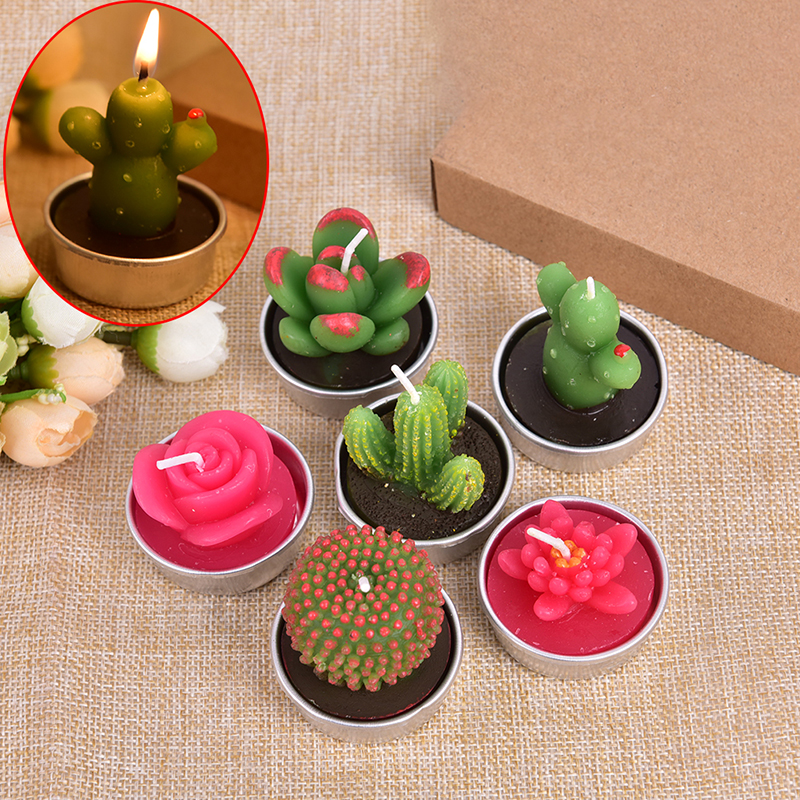 Cactus Candle Mini Home Décor