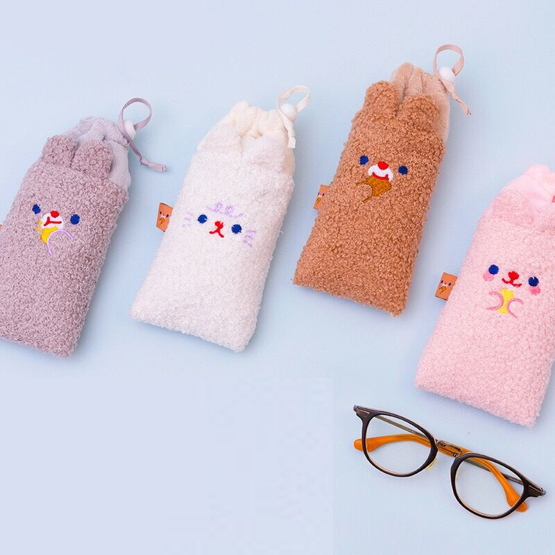 Glasses Pouch Soft Drawstring Bag