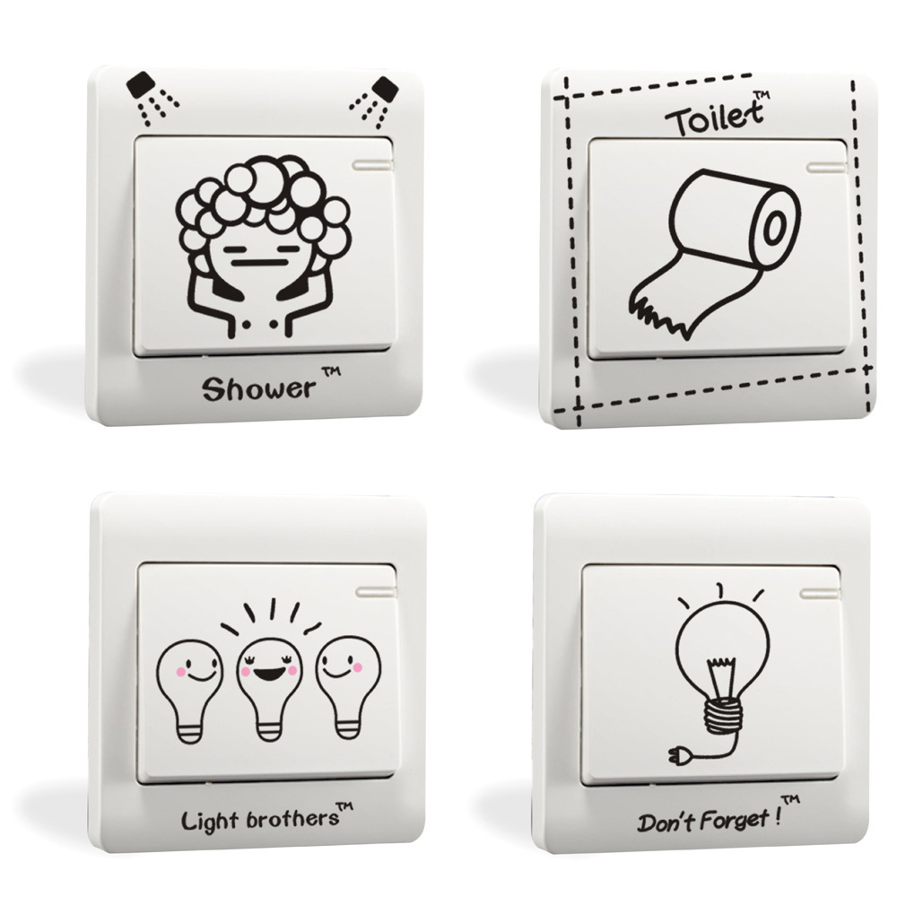 Light Switch Sticker Self-Adhesive Decal