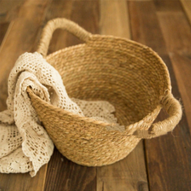 Hand Woven Basket Photography Prop