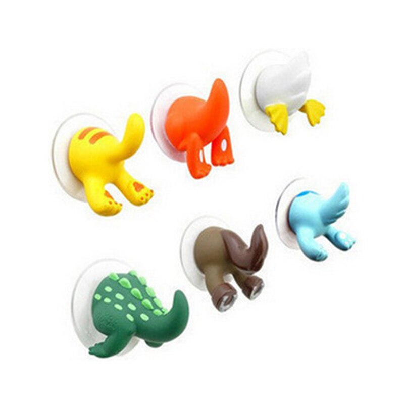 Suction Hooks Animal Tail Design (6pcs)