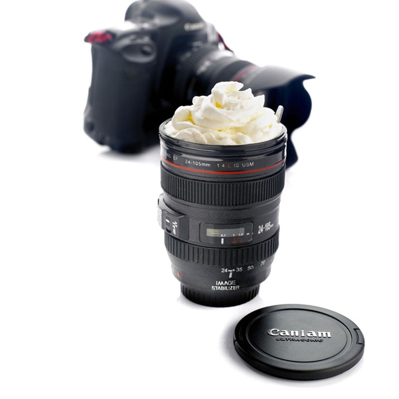 Camera Lens Coffee Mug Realistic Design