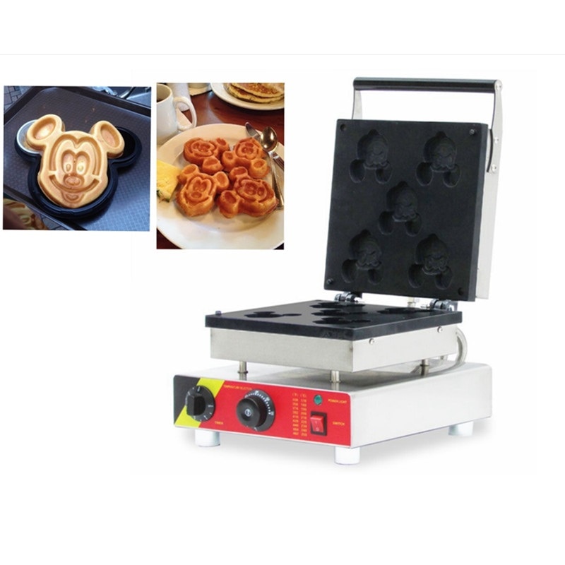 Mickey Mouse Waffle Maker 5 Slots