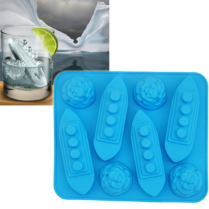 Silicone Ice Mold Titanic Ship Design