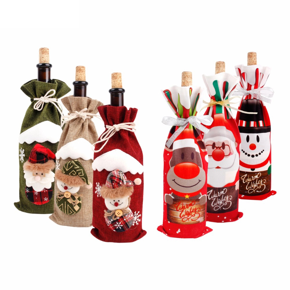 Wine Bag Christmas Bottle Cover