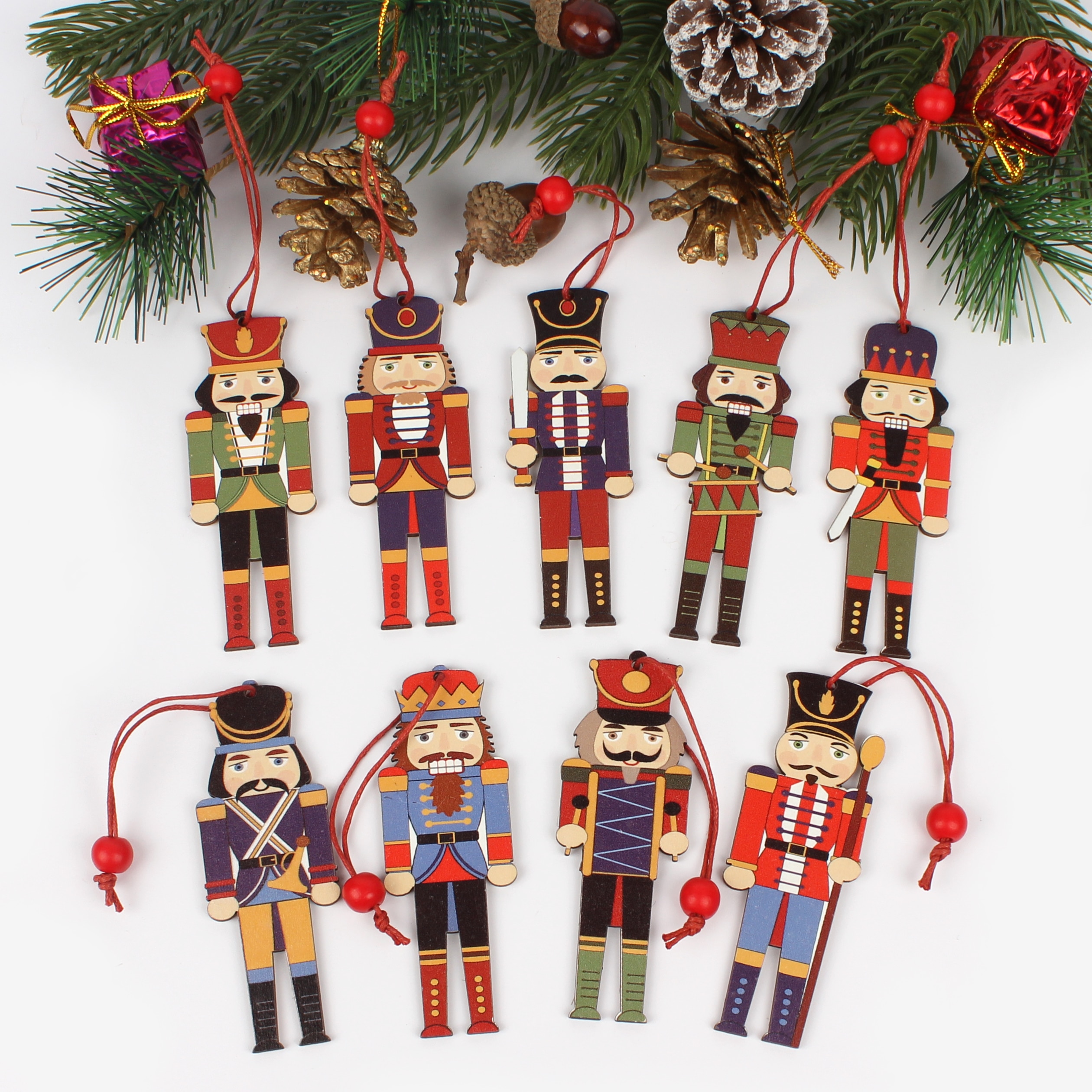 Nutcracker Ornaments Soldier Decoration (3Pcs)