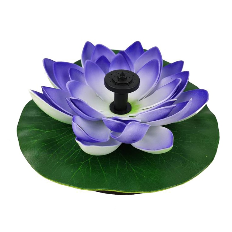 Solar Garden Fountain Lotus Flower